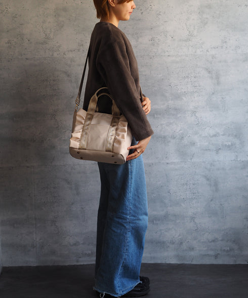 2WAY フリルトートバッグ 12-1116